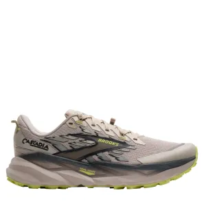 stability shoes Brooks Men's Cascadia 19 Trail Running Shoes in Chateau/Ebony/Sunny Lime AW25