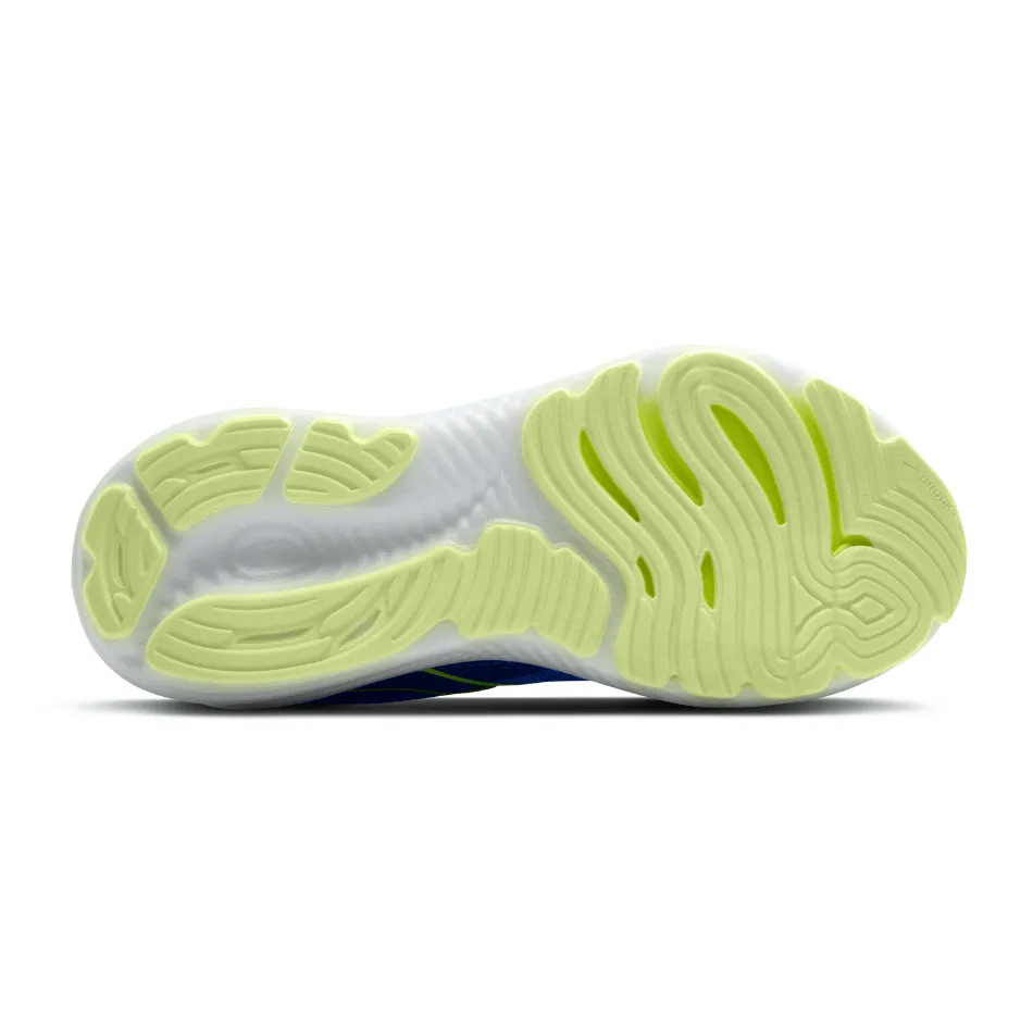 Lightweight Feel Balanced Ride Brooks Men's Glycerin 22 Running Shoes in Black/Cobalt/Neo Yellow SS25