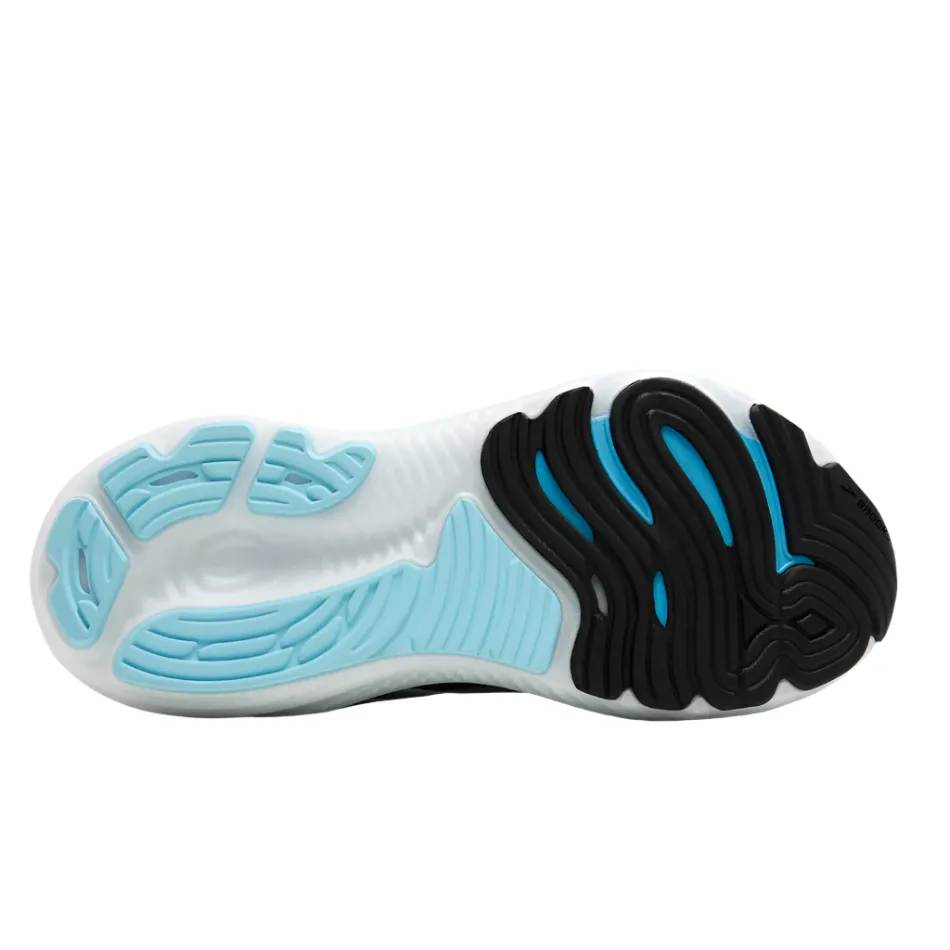 running during sunset Brooks Men's Glycerin GTS 22 Running Shoes in Black/Atomizer/Blazing Orange AW25