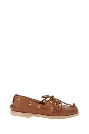Brown Leather Boat Loafer Clear Guard