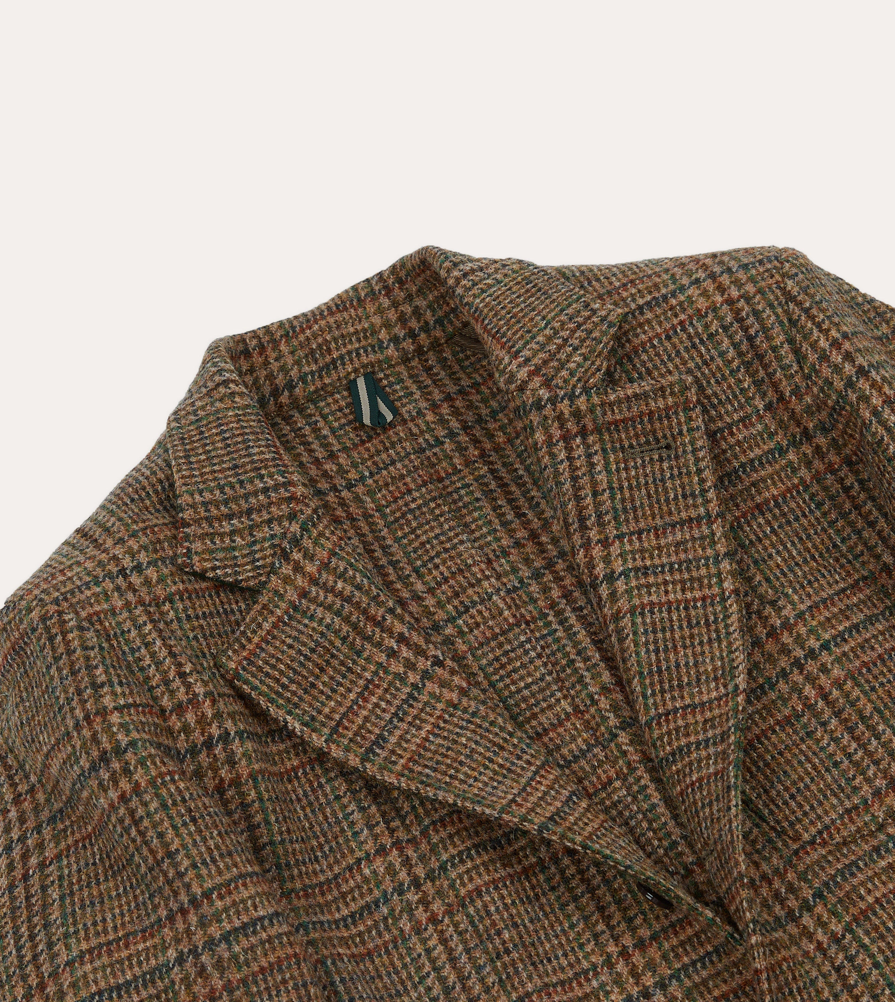 Brown Prince of Wales Check Harris Tweed Games Blazer Mk. VII Sleek Silhouette Luxury Finish