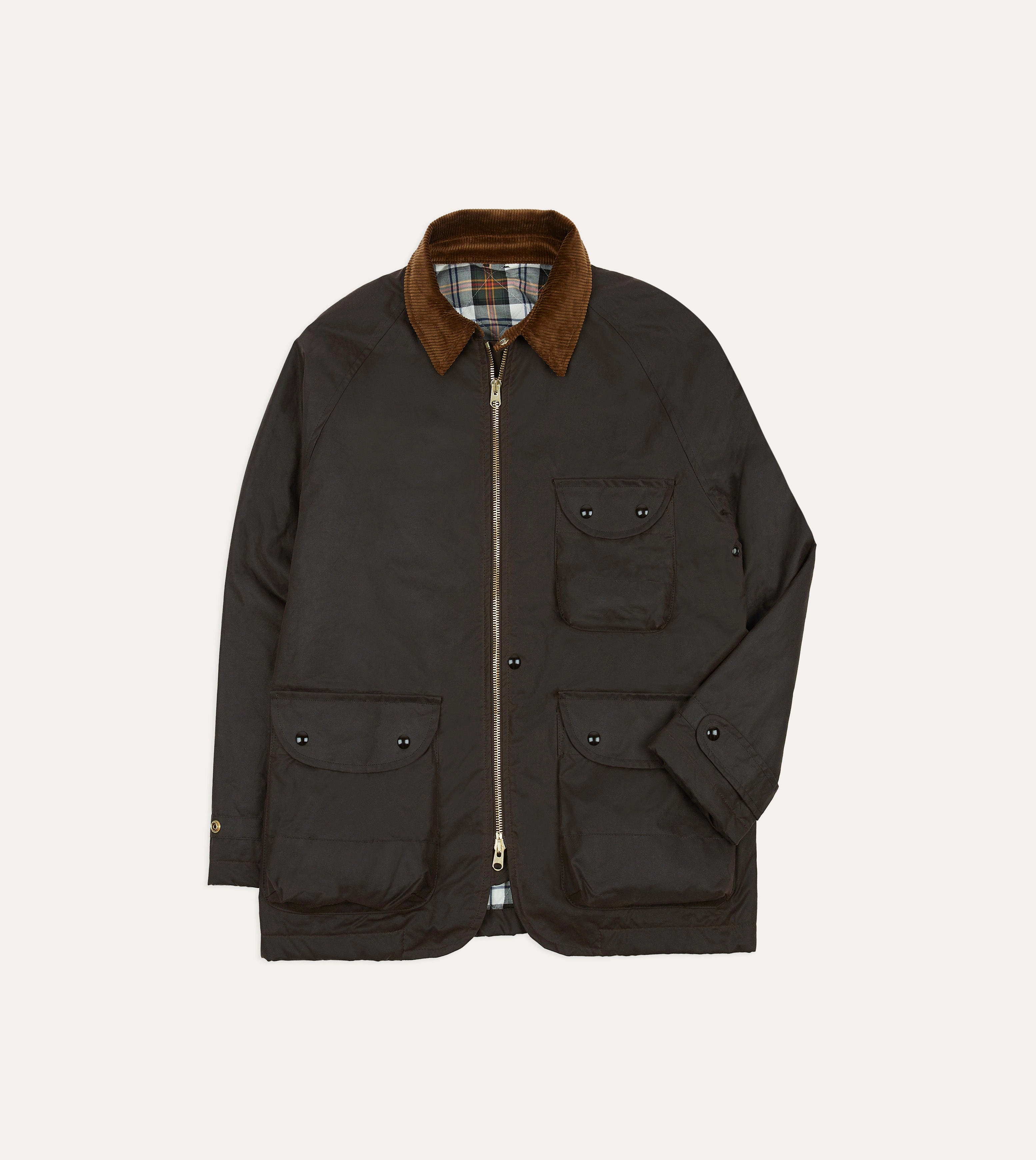 Brown Waxed Coverall Jacket Adventure Layer