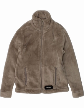 BRUGI Boys Fleece Jacket 4-5 Years Grey Polyester Sporty Keychain