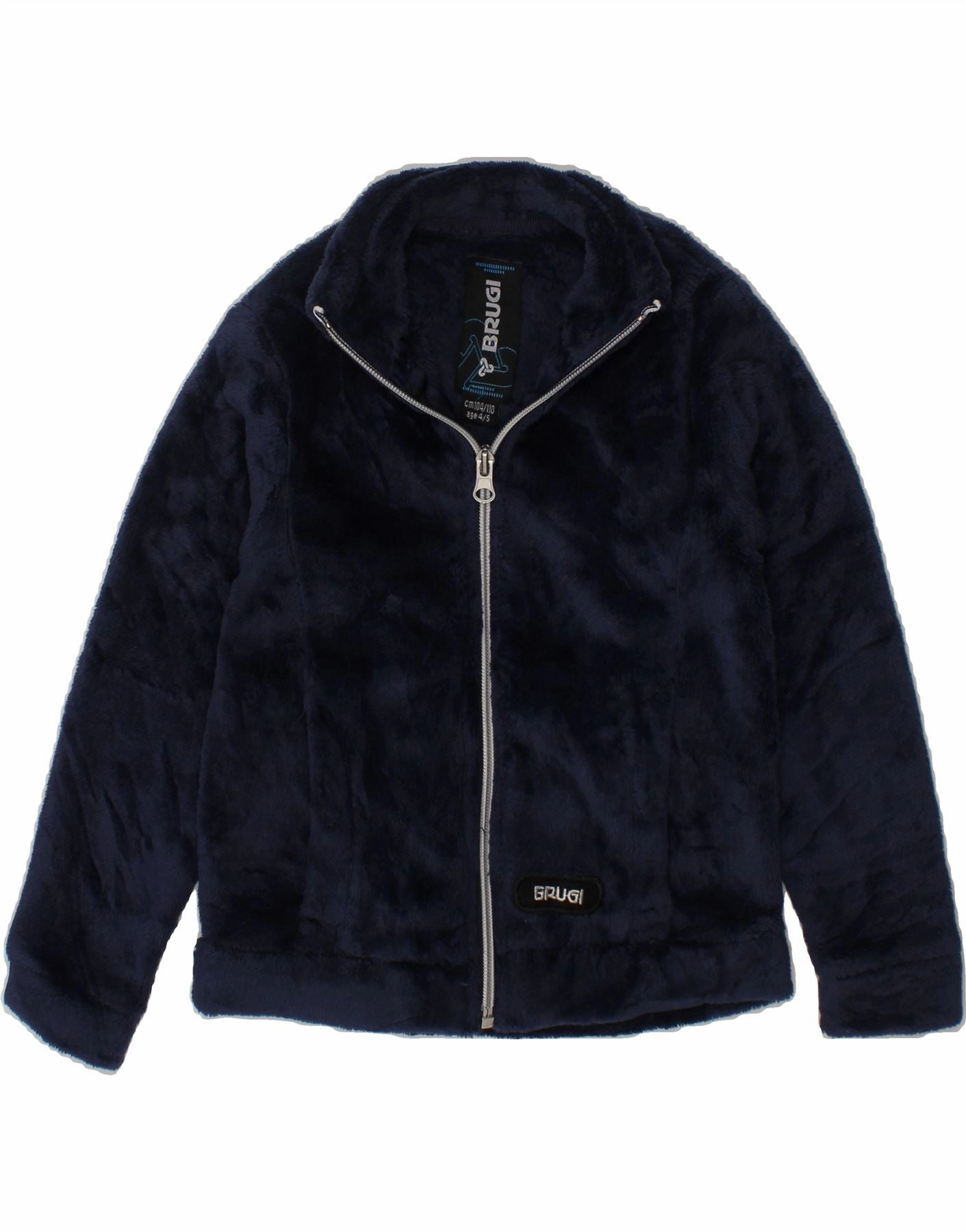 BRUGI Boys Fleece Jacket 4-5 Years Navy Blue Lose Stage