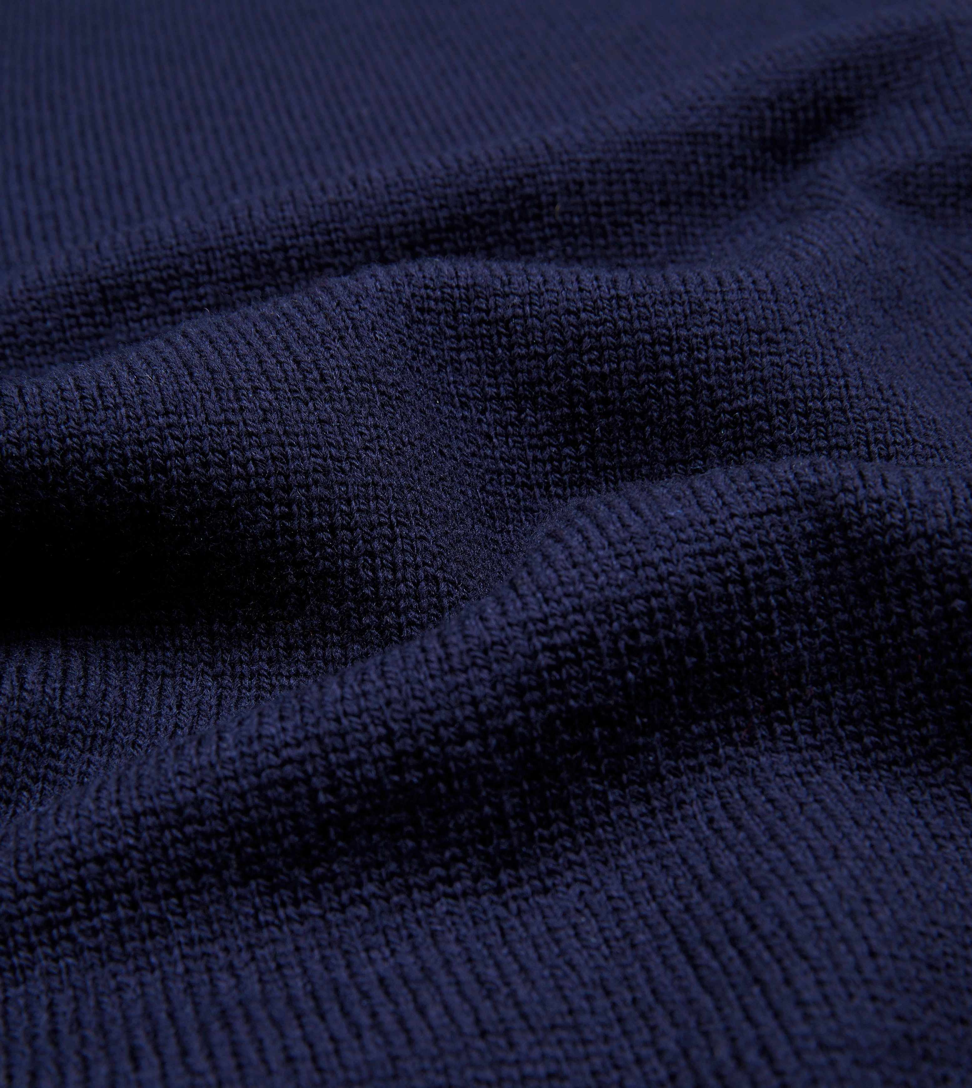 Lived In Daily Layer Navy Merino Crew Neck Jumper