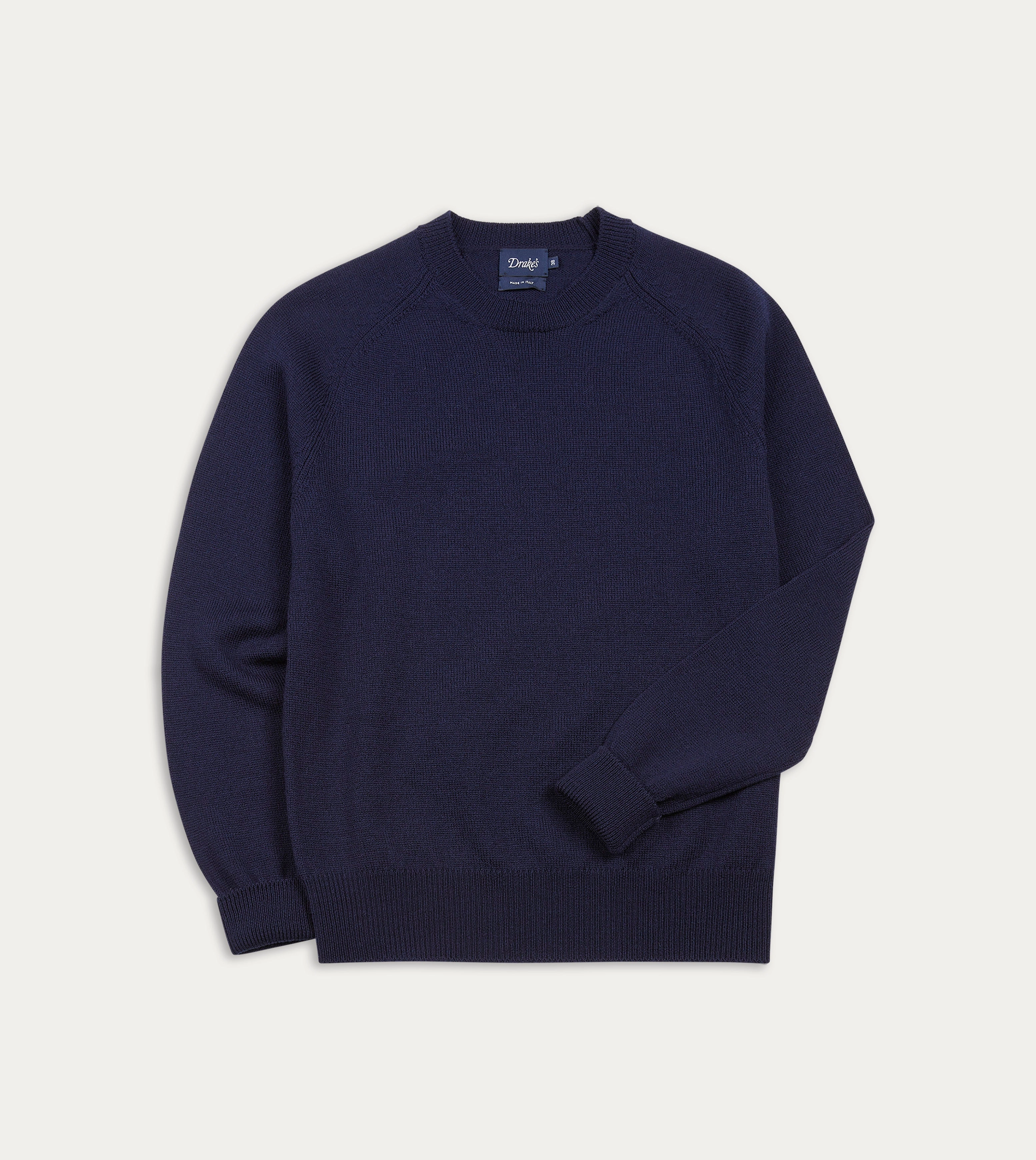 Navy Merino Crew Neck Jumper Hypoallergenic Fibers Neutral Tone Colorfast Guide