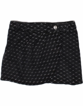 ARMANI JUNIOR Girls Abstract Pattern Corduroy Skirt 7-8 Years W26 Grey Timeless Design Soft Material