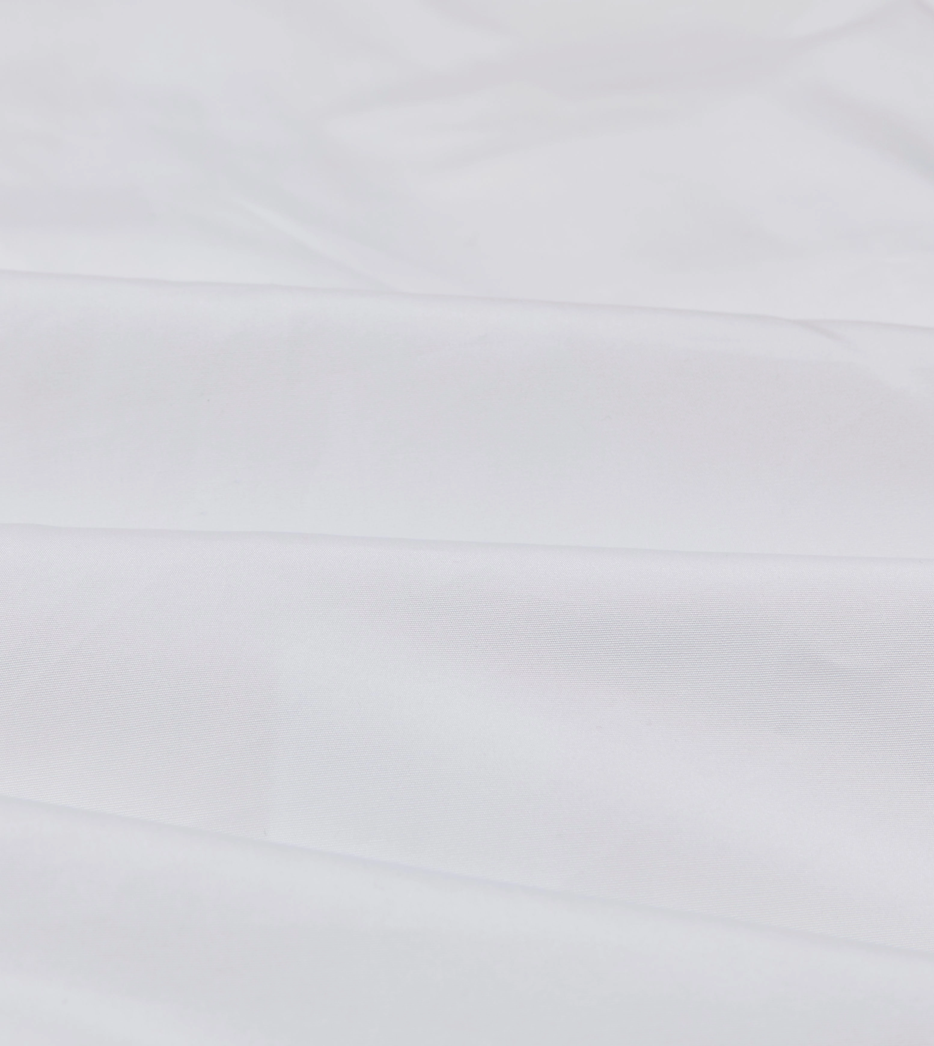 White Cotton Poplin Long Point Collar Shirt Contemporary Style