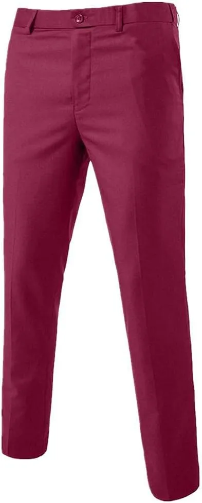 Burband Mens 3 Piece Slim Fit Stretch Suits One Button Peaked Lapel Jacket Blazers Tuxedo Slim Fit Dinner Vests and Pants