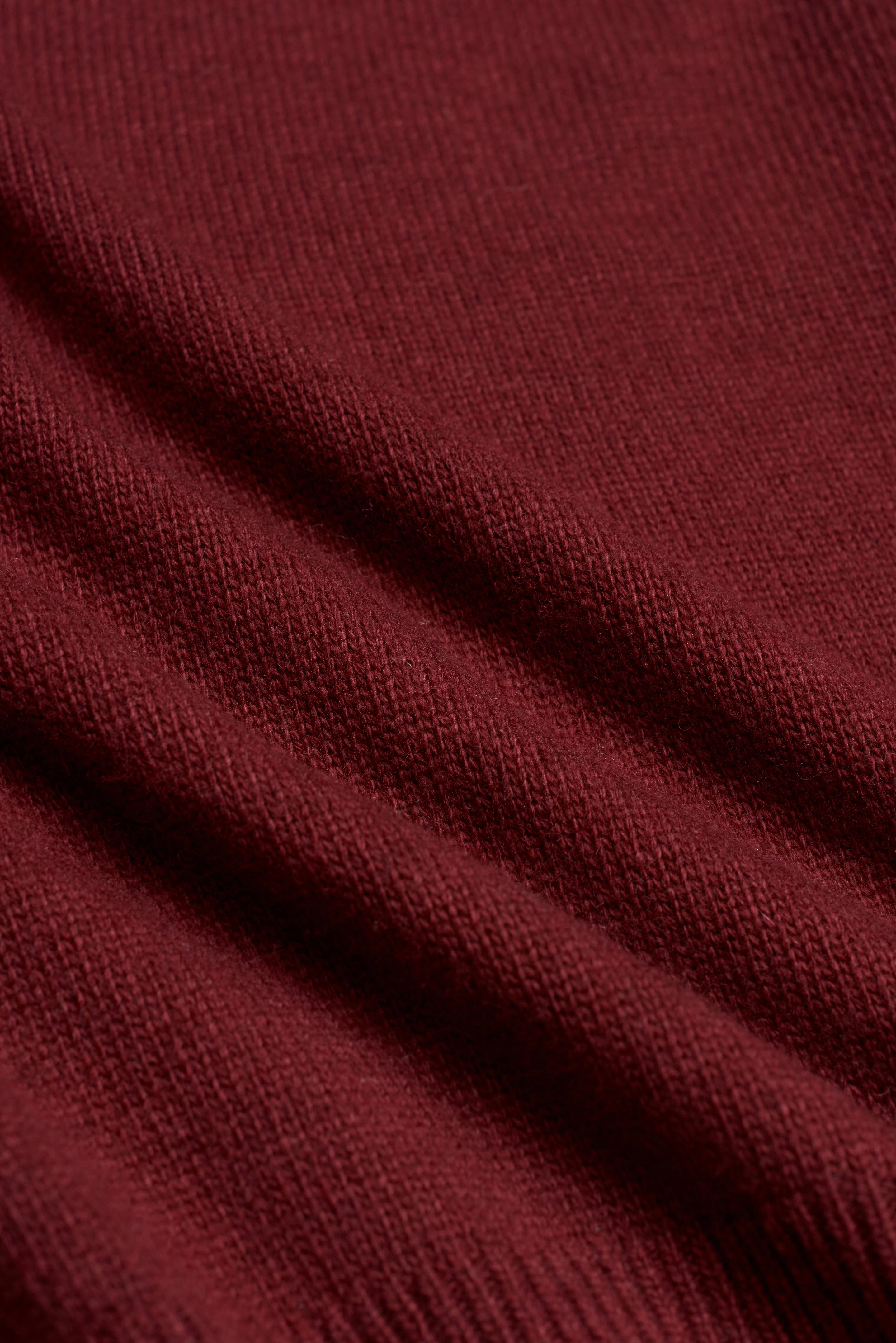Burgundy Wool V-Neck Sweater Cozy Wearable