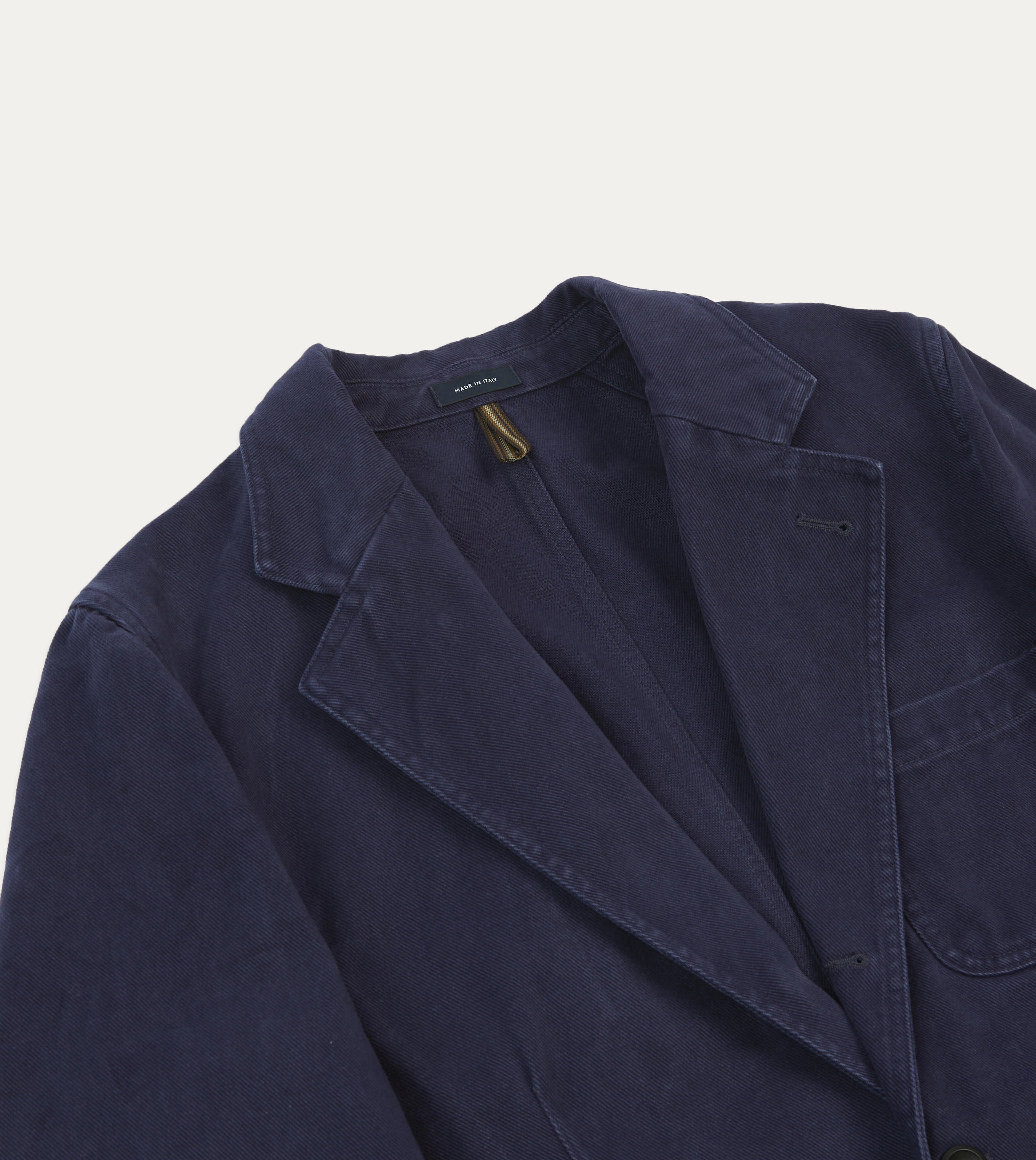 Indigo Heavy Cotton Twill Games Blazer Mk. I Chic Tailored Fit