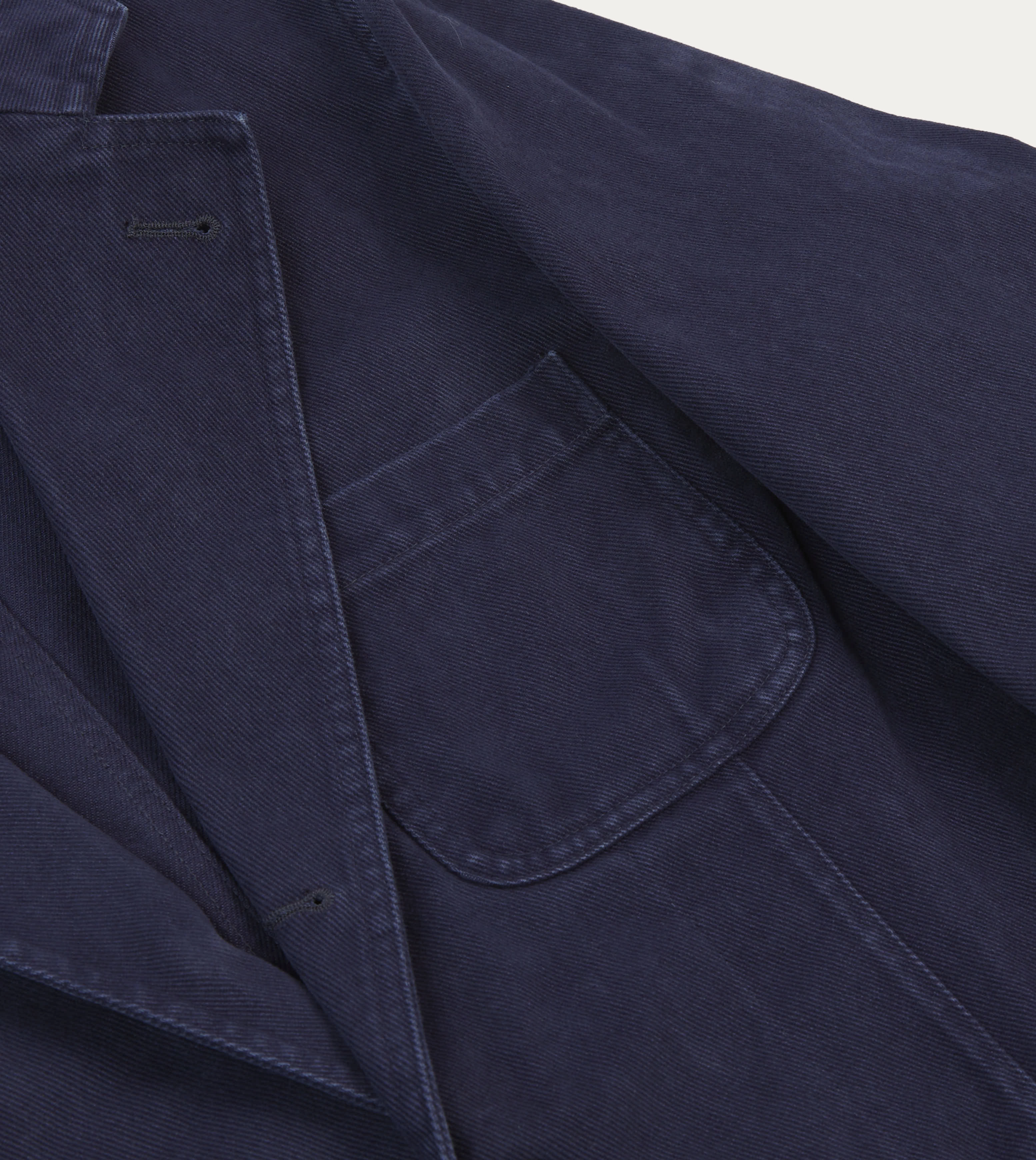 Indigo Heavy Cotton Twill Games Blazer Mk. I Chic Tailored Wear