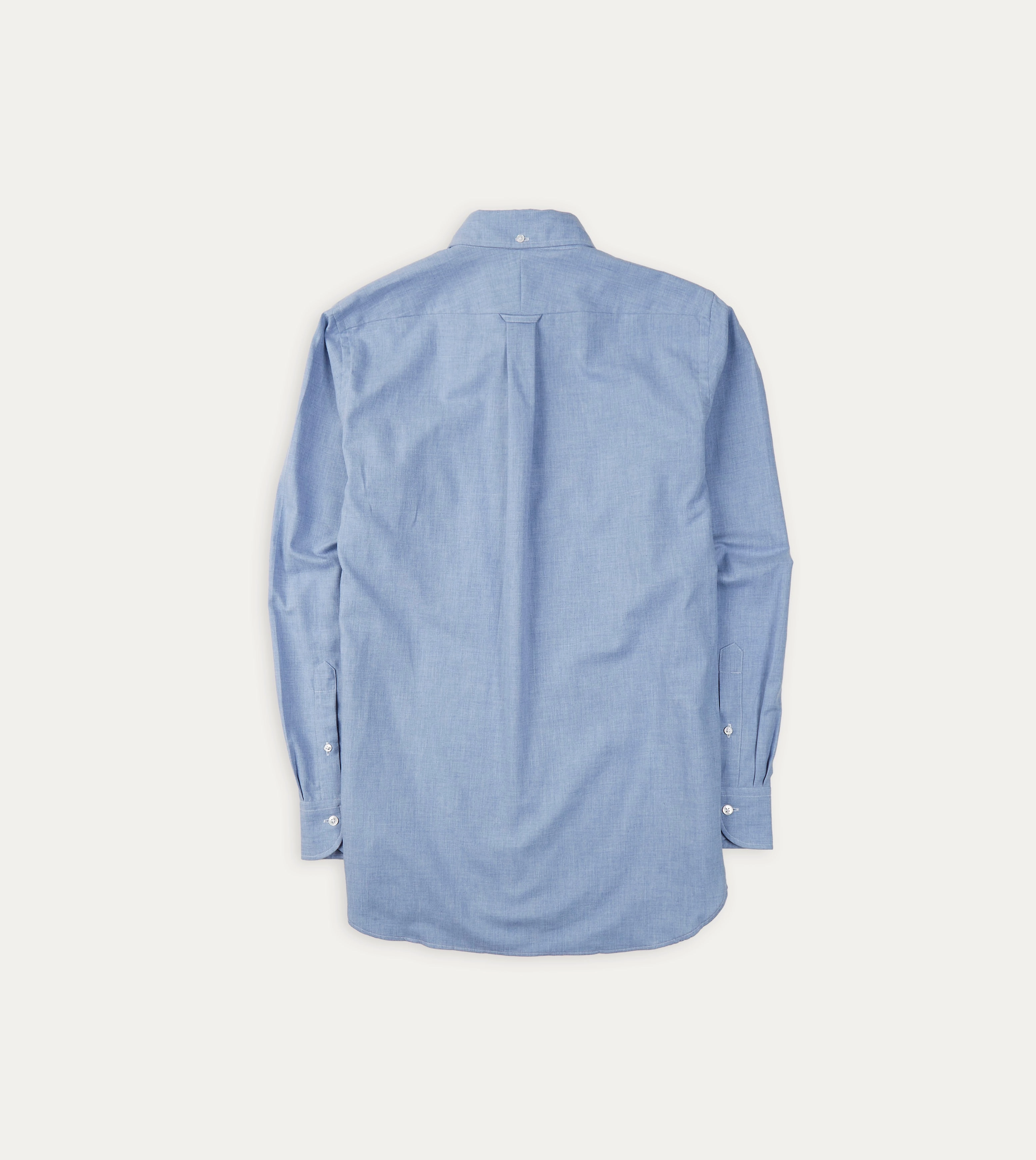 Light Blue Brushed Cotton Button-Down Shirt Cozy Feel