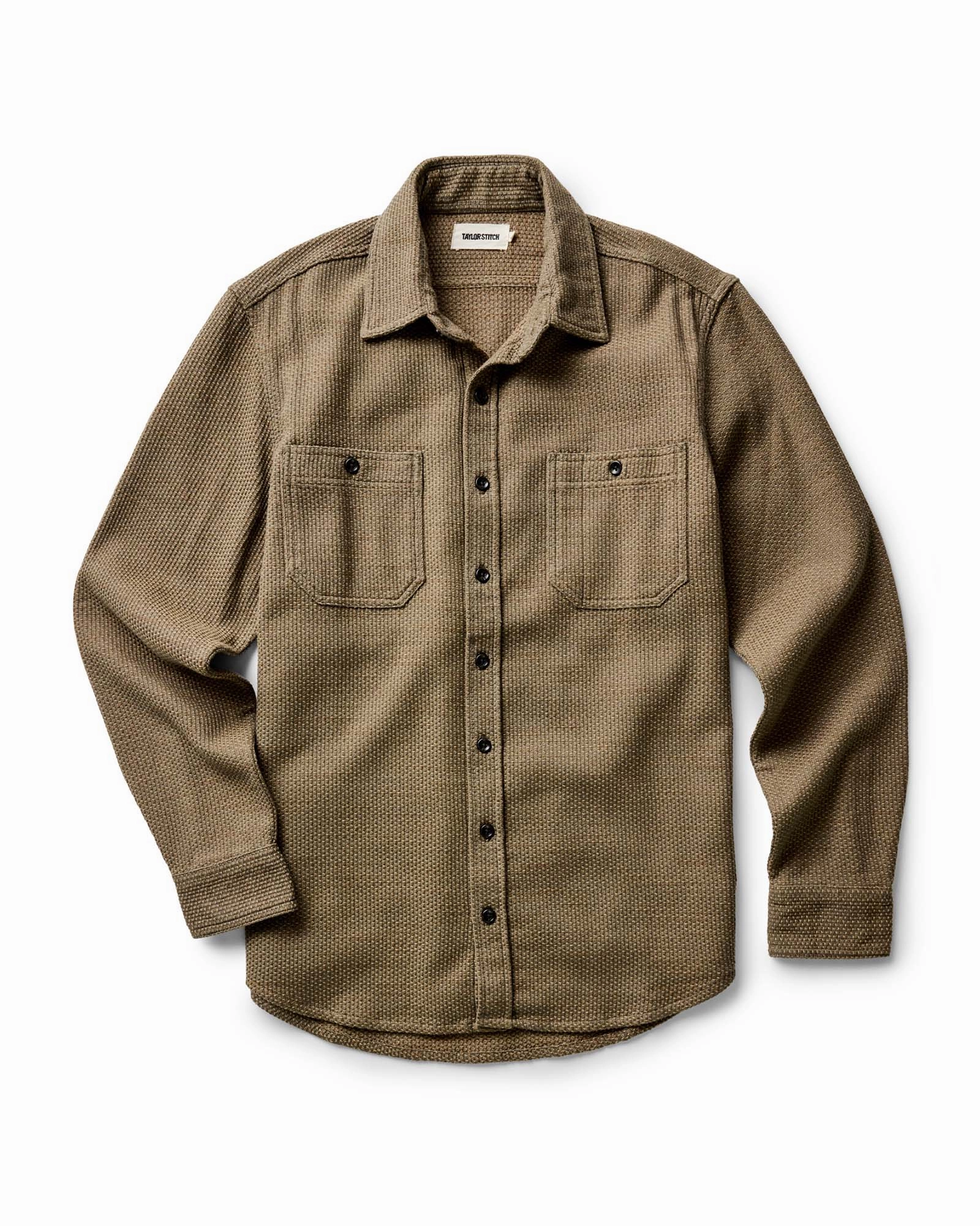 Reinforced Side Vents The Utility Shirt in Cypress Sashiko