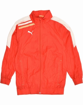 Resilience PUMA Boys Rain Jacket 9-10 Years Red Polyamide