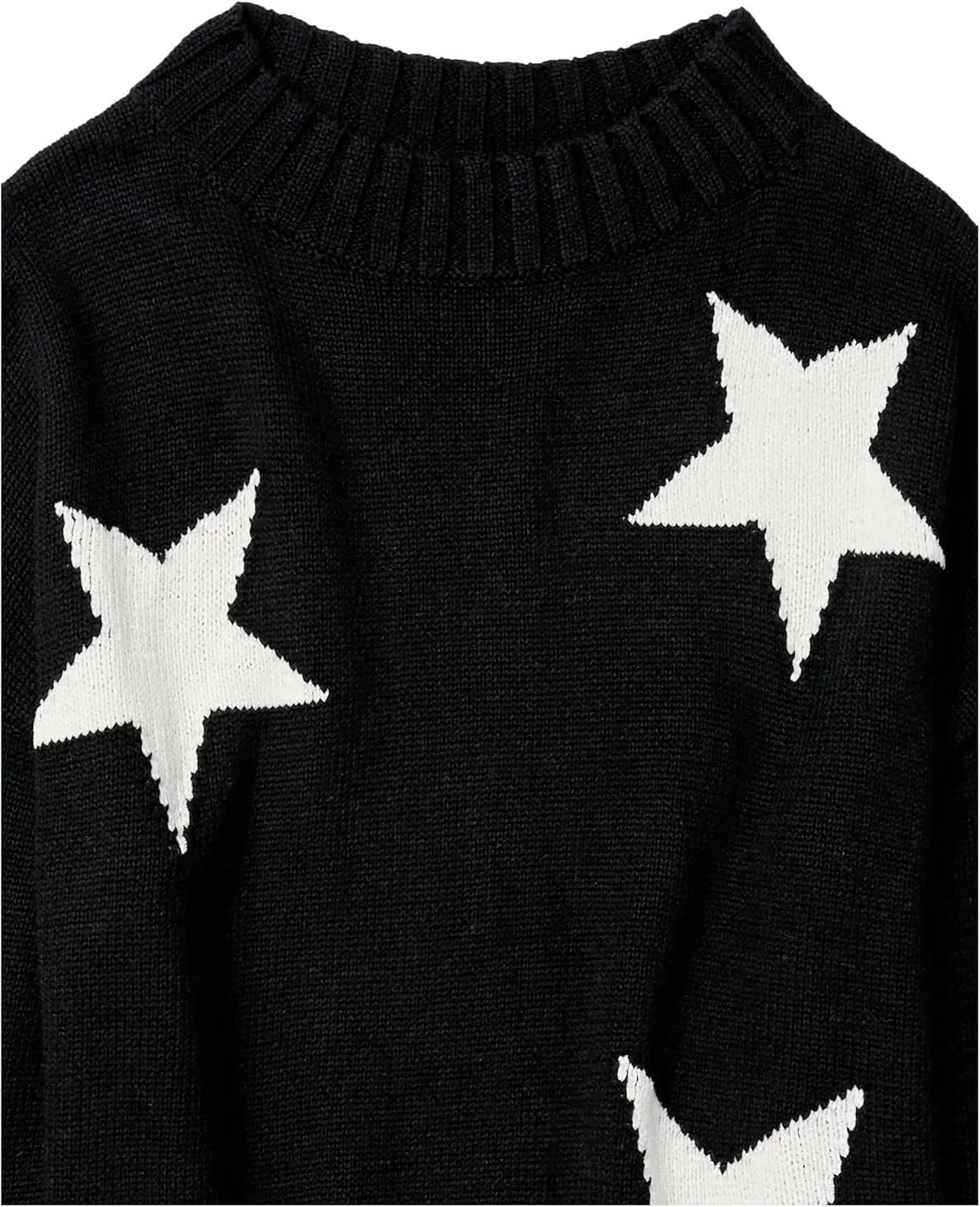 Cable Stitch Women's Intarsia Sweater  Star, Lightning Bolt, Heart Graphics Long Sleeve Crewneck Pullover Top