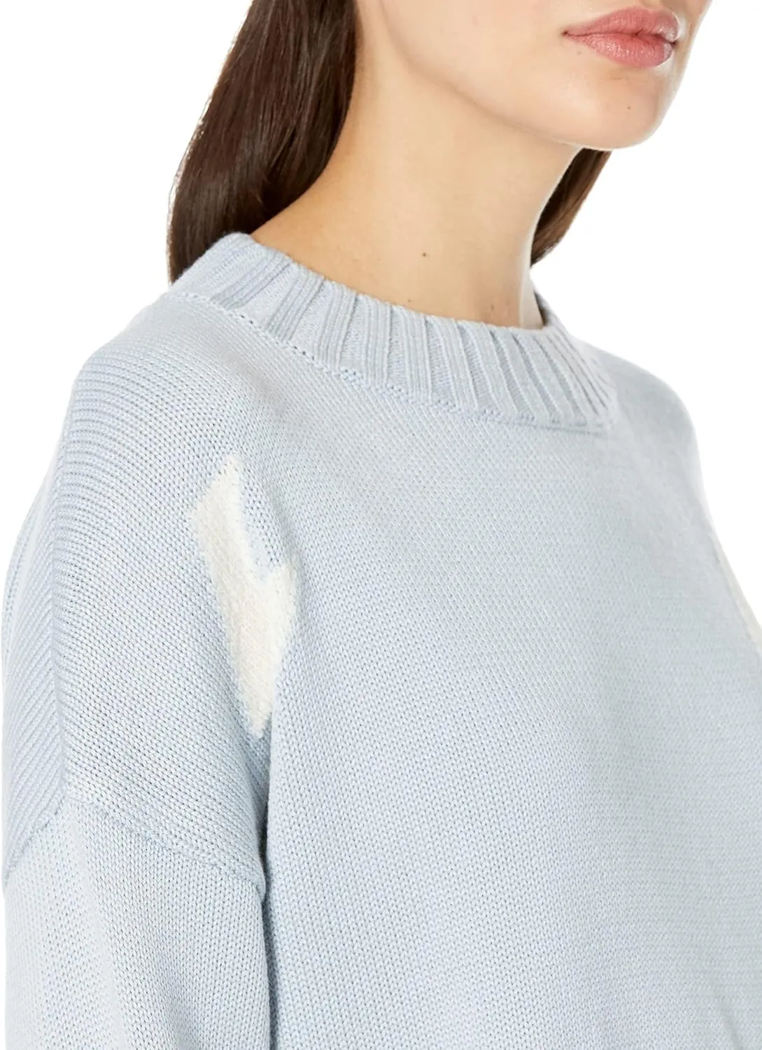Cable Stitch Women's Intarsia Sweater  Star, Lightning Bolt, Heart Graphics Long Sleeve Crewneck Pullover Top