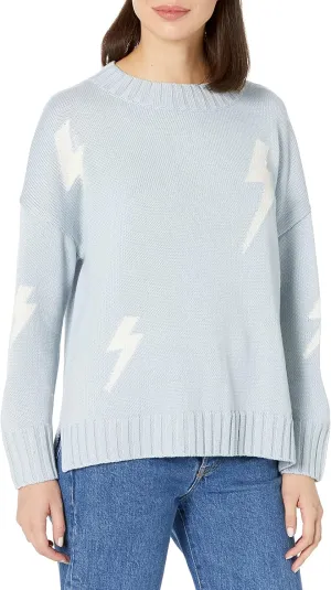 Cable Stitch Women's Intarsia Sweater  Star, Lightning Bolt, Heart Graphics Long Sleeve Crewneck Pullover Top