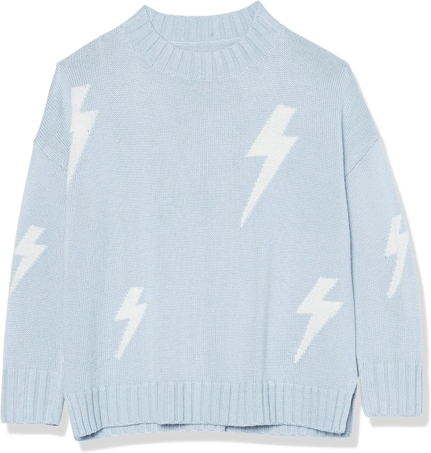 Cable Stitch Women's Intarsia Sweater  Star, Lightning Bolt, Heart Graphics Long Sleeve Crewneck Pullover Top