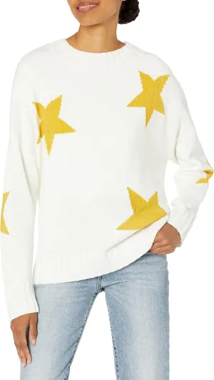 Cable Stitch Women's Intarsia Sweater  Star, Lightning Bolt, Heart Graphics Long Sleeve Crewneck Pullover Top