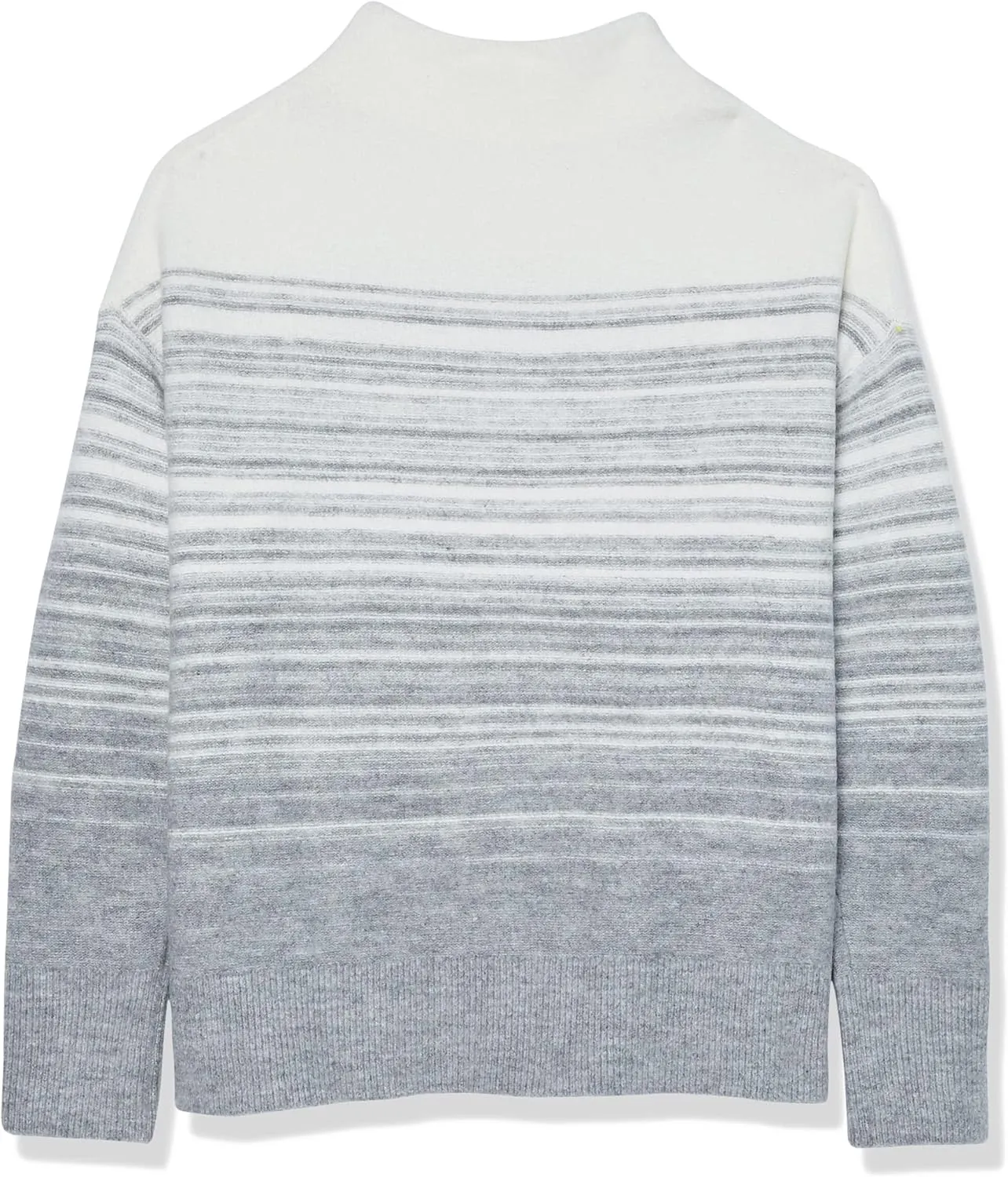 Cable Stitch Women's Mock Neck Cozy Sweater - Oversized Soft Long Sleeve Drop Shoulder High Low Hem Slouchy Pullover Top