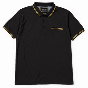 Functional Wear Cactus Premium Black Polo