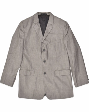 sunset WaterResistant Shell CALVIN KLEIN Boys 3 Button Blazer Jacket 15-16 Years Grey Polyester