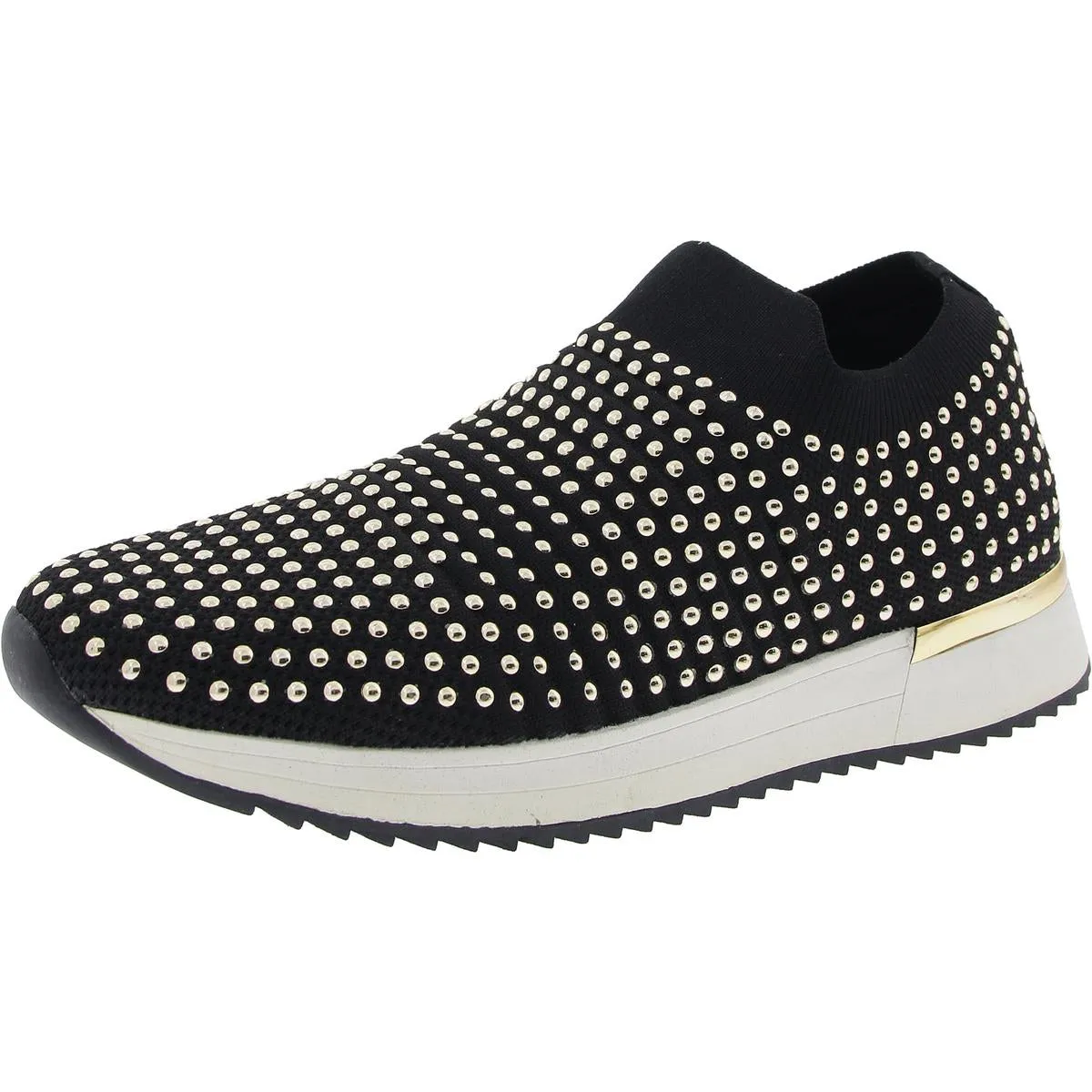 Street Scene Train Ride Cameron Jewel Jogger Womens Embellished Knit Slip-On Sneakers