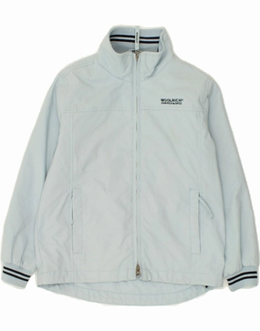 Knee Length WOOLRICH Boys Bomber Jacket 7-8 Years Blue Nylon