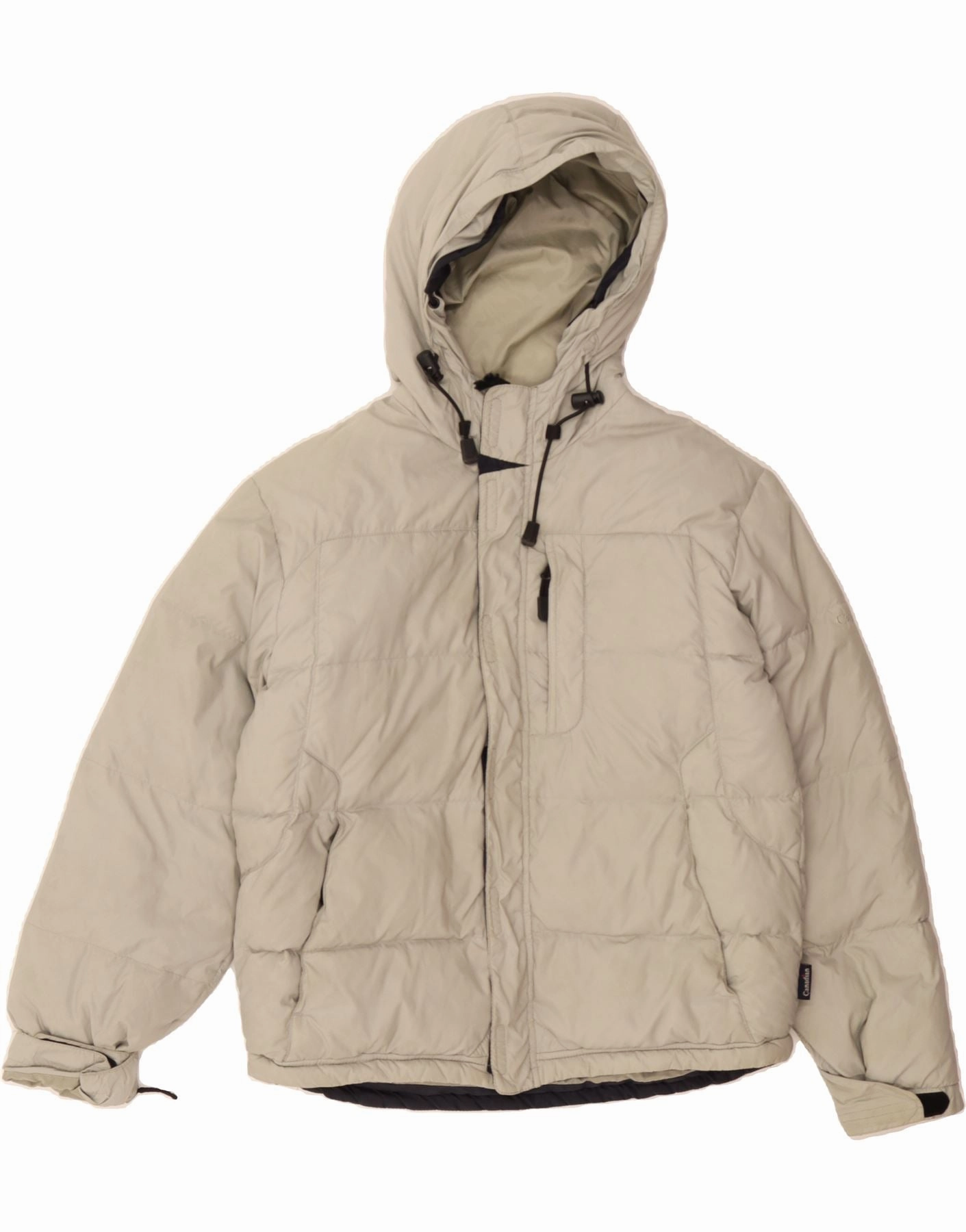 CANADIAN Boys Loose Fit Hooded Padded Jacket 9-10 Years Grey Winter Compassion
