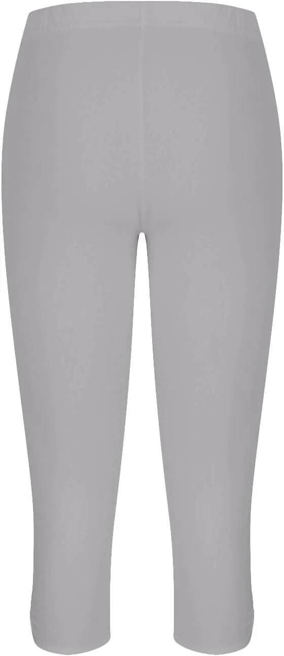 Capri Leggings for Women Summer Casual Stretch Knee Workout Running Yoga Capris Slim Fit Lightweight Cropped Pants