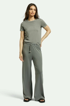 NonBindingWaistline Carefree Organic Garment Dye Lounge Pant - Washed Black