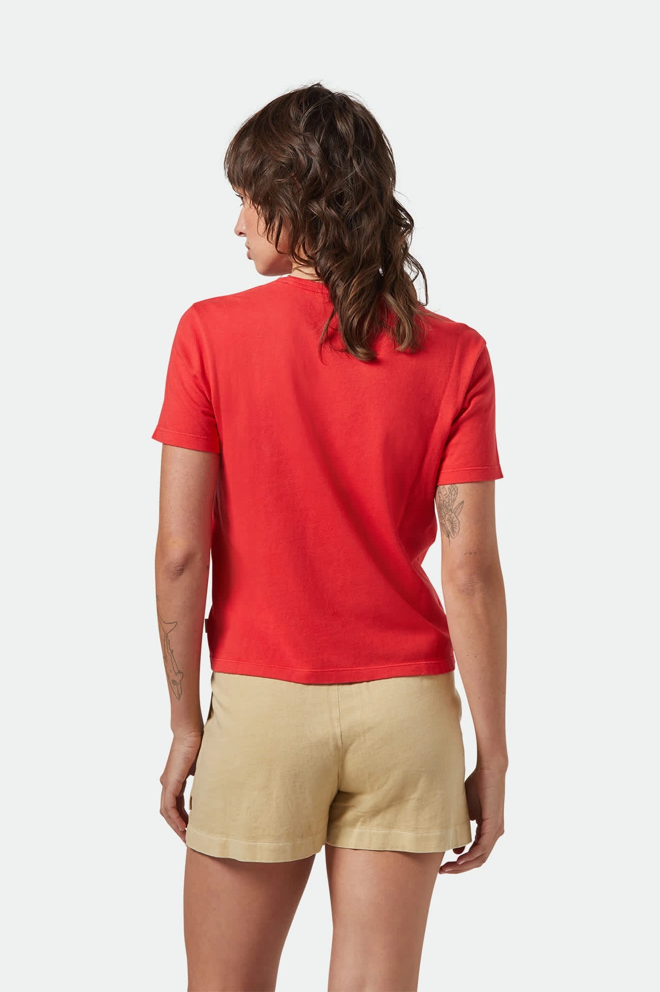 Eco Conscious Production Chilly Comfort Wear Carefree Organic Garment Dye Perfect T-Shirt - Crimson