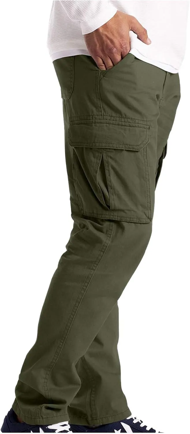 Cargo Pant for Men Plus Size Casual Elastic Outdoor Work Pants Hiking Running Jogger Sweatpants Straight Leg Trousers