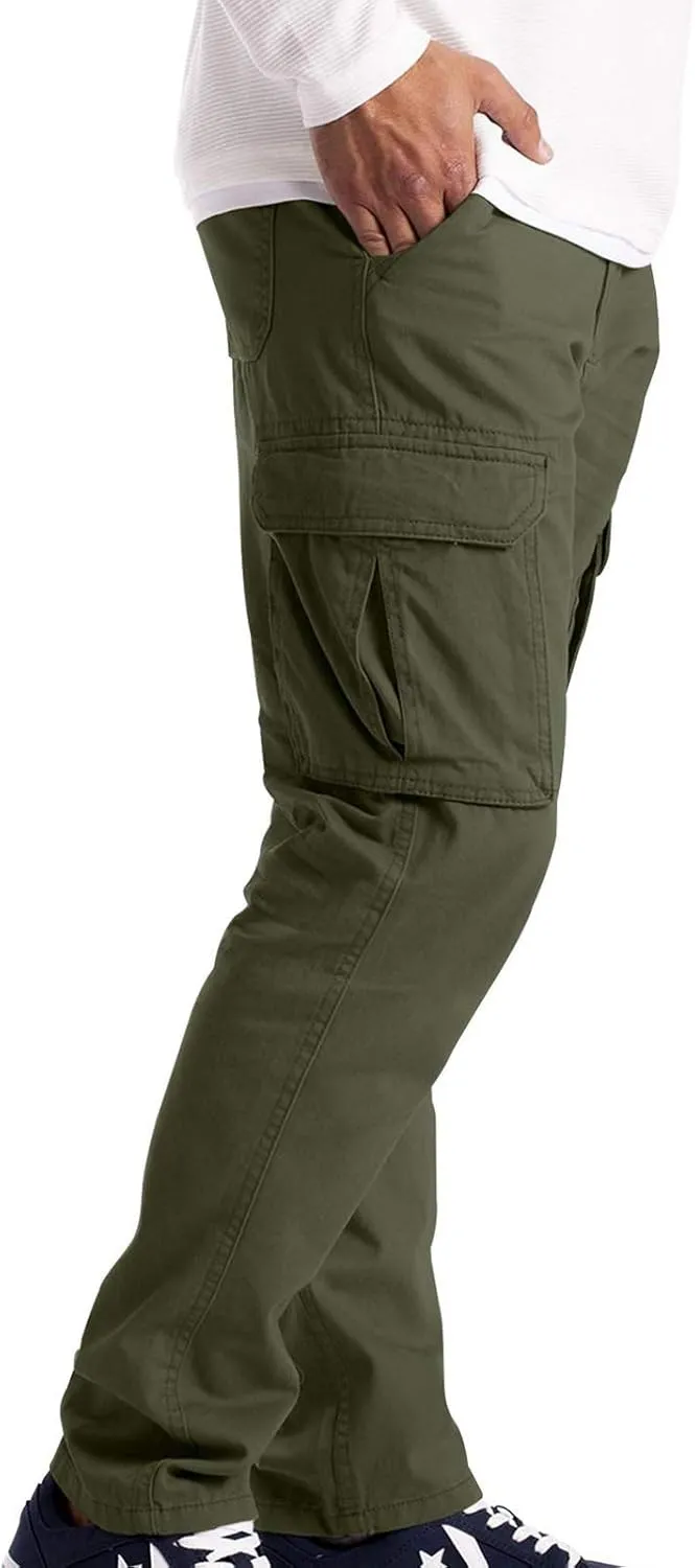 Cargo Pant for Men Plus Size Casual Elastic Outdoor Work Pants Hiking Running Jogger Sweatpants Straight Leg Trousers