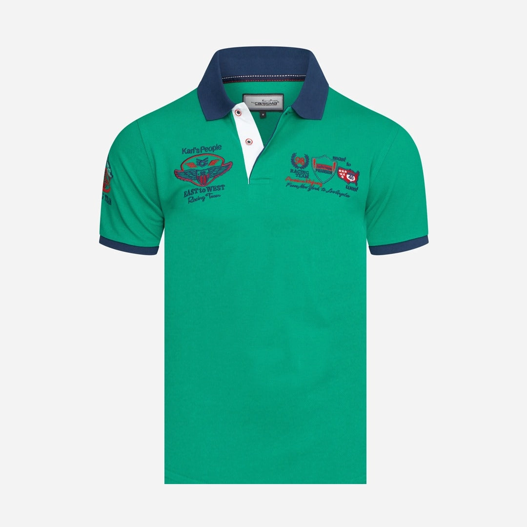 Carisma Premium Green Men Polo Classic Layer