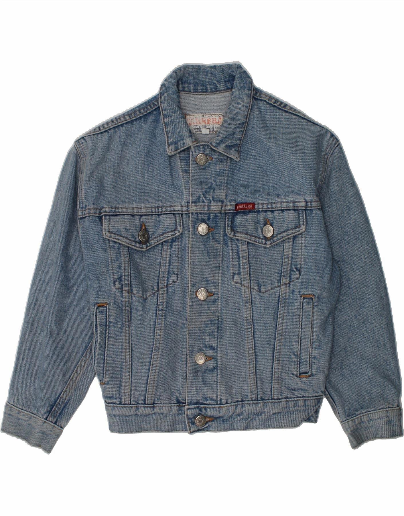 Panama Nano Coated Fabric CARRERA Boys Denim Jacket 7-8 Years Blue Cotton