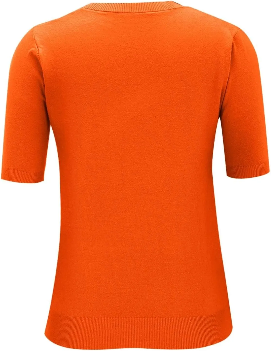 Cashmere Sweaters for Women 2025 Casual Crew Neck Short Sleeve Wool Sweater Lightweight Soft Knitted T-Shirt Tops