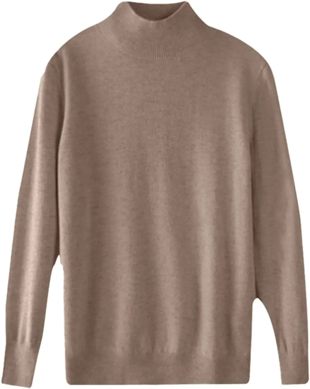 Cashmere Sweaters for Women Fall/Winter Fashion 2025 Mock Turtleneck Long Sleeve Cable Knit Pullover Sweaters