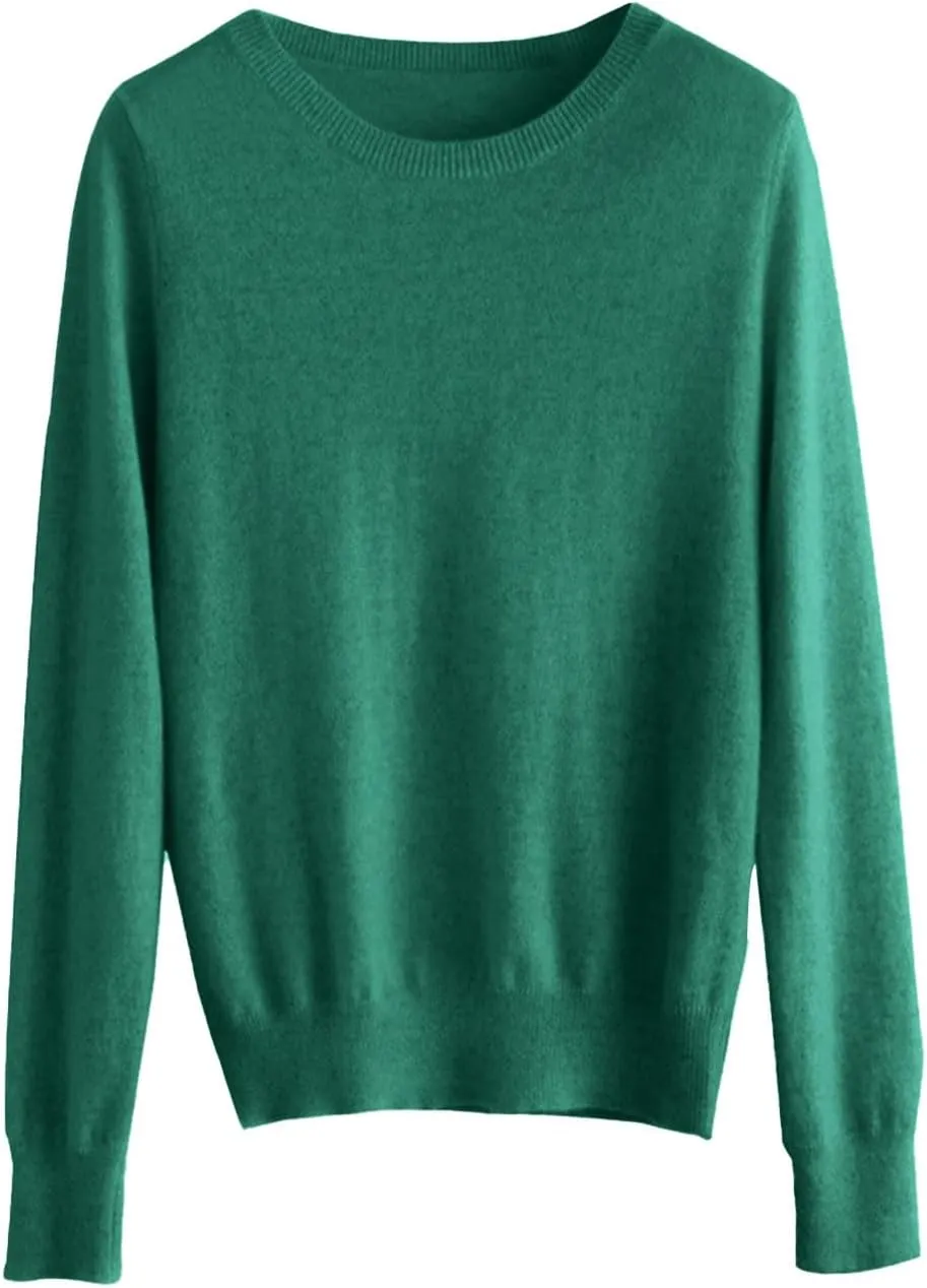 Cashmere Sweaters for Women Long Sleeve Causal Pullover Tops Soft Warm Cozy Lightweight Thin Spring Knit Sweaters
