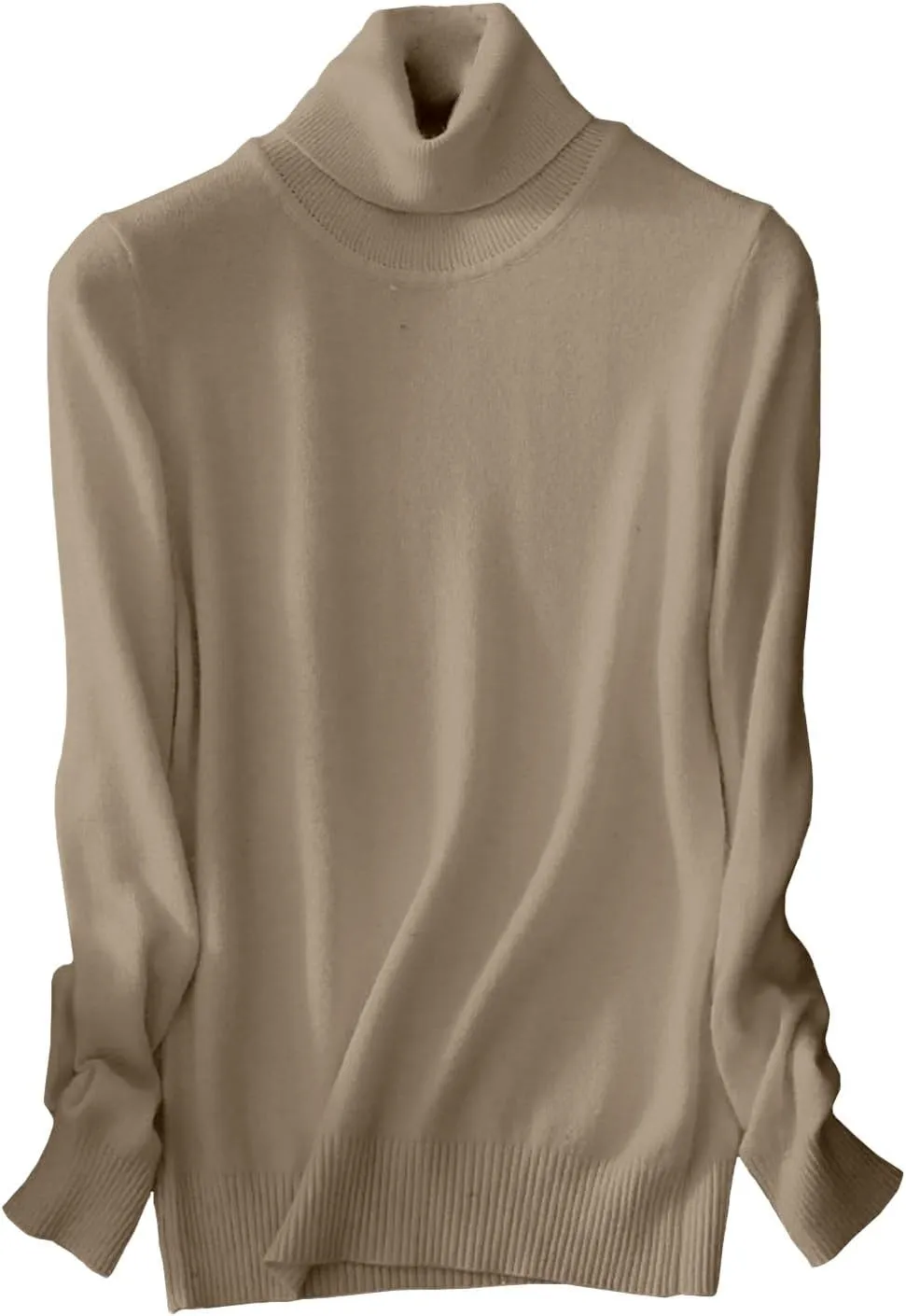 Cashmere Sweaters for Women Long Sleeve Turtleneck Sweater Pullover Winter Spring Soft Warm Cozy Wool Knit Sweater