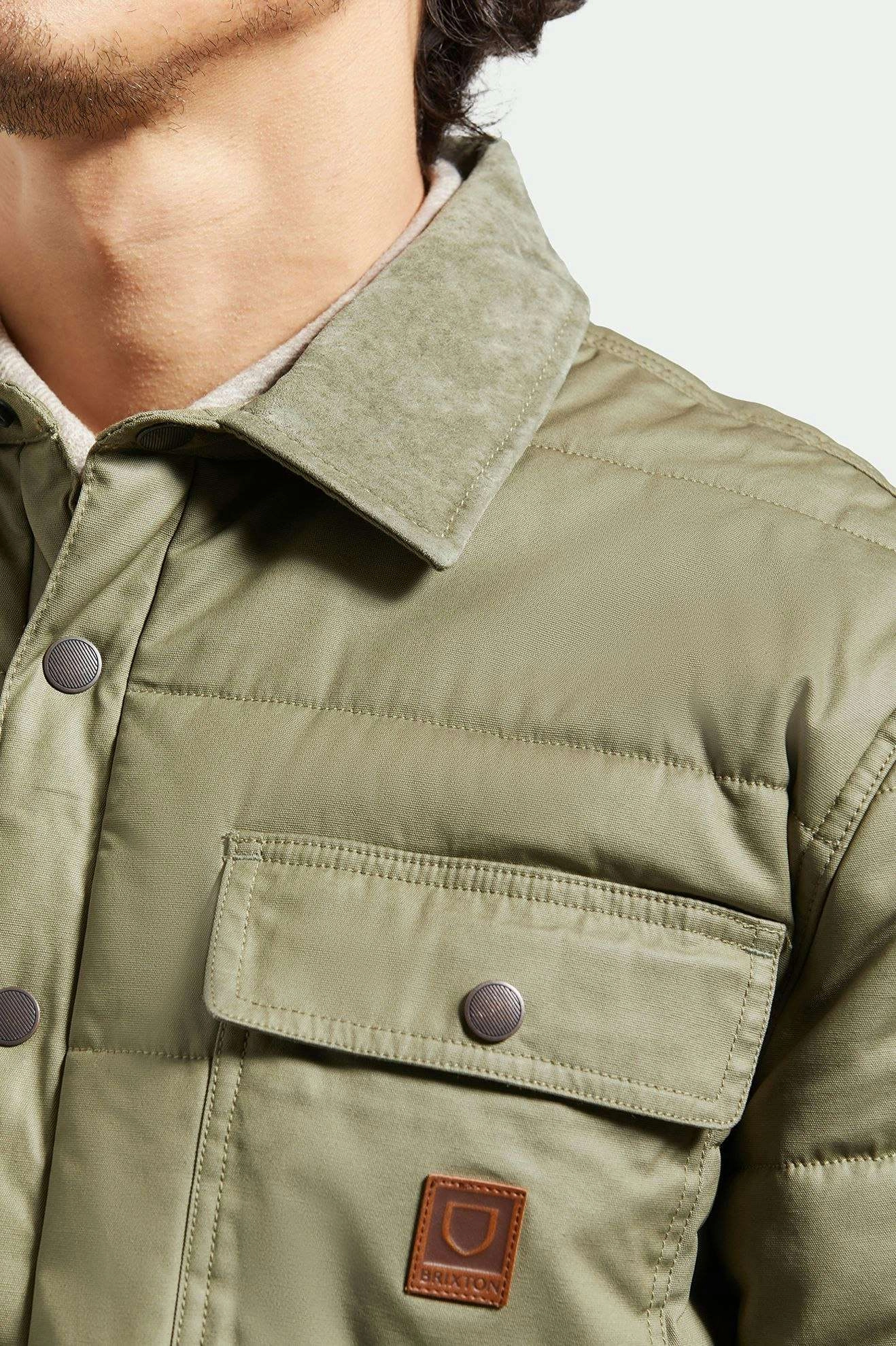 Cass Waxed Canvas Jacket - Olive Surplus Aim Multi Pocket Design