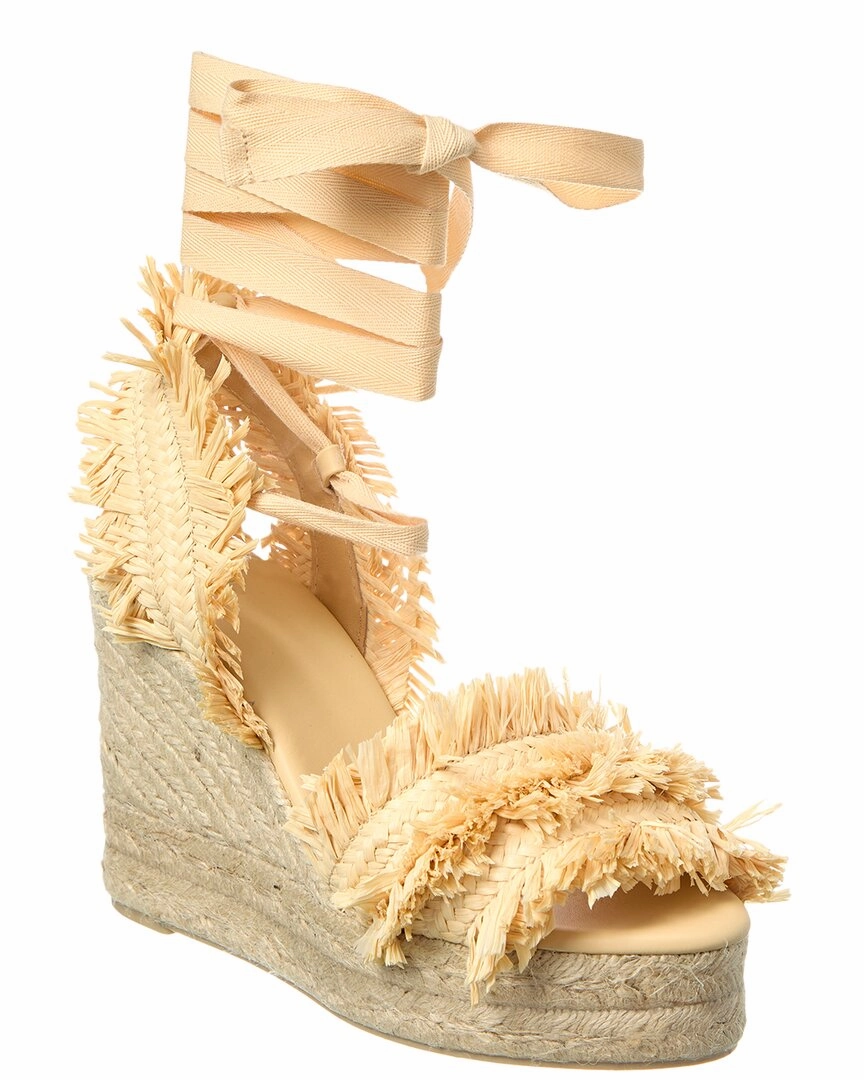 Casta?er Belisa Raffia Wedge Sandal Everyday Vibe