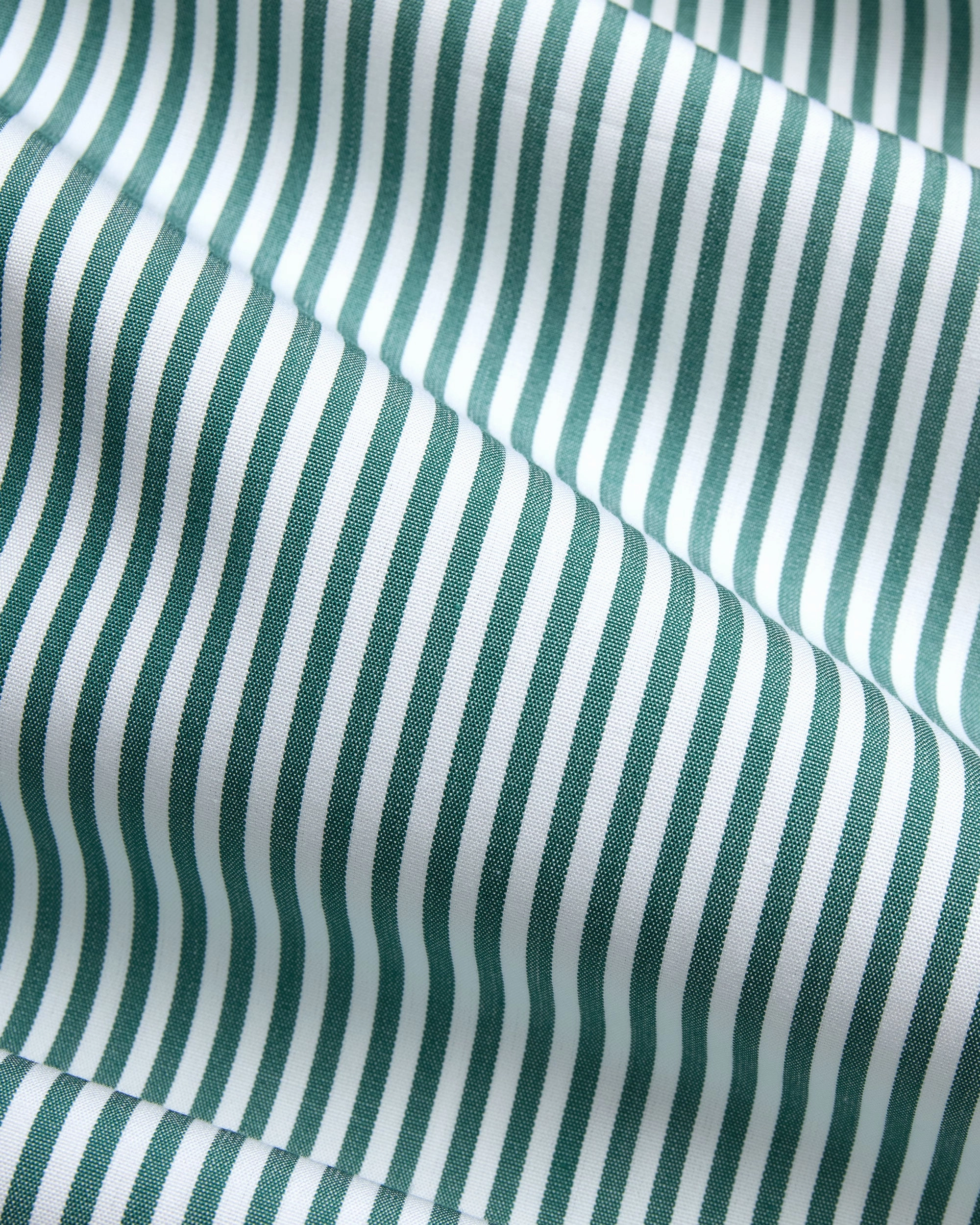 Made-in-USA Thomas Mason Bengal Stripe Spread Collar Dress Shirt - Regular Fit Distressed finish