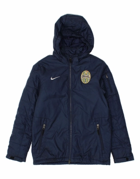 sunny - day look NIKE Boys HELLAS VERONA Hooded Padded Jacket 10-11 Years Medium  Navy Blue