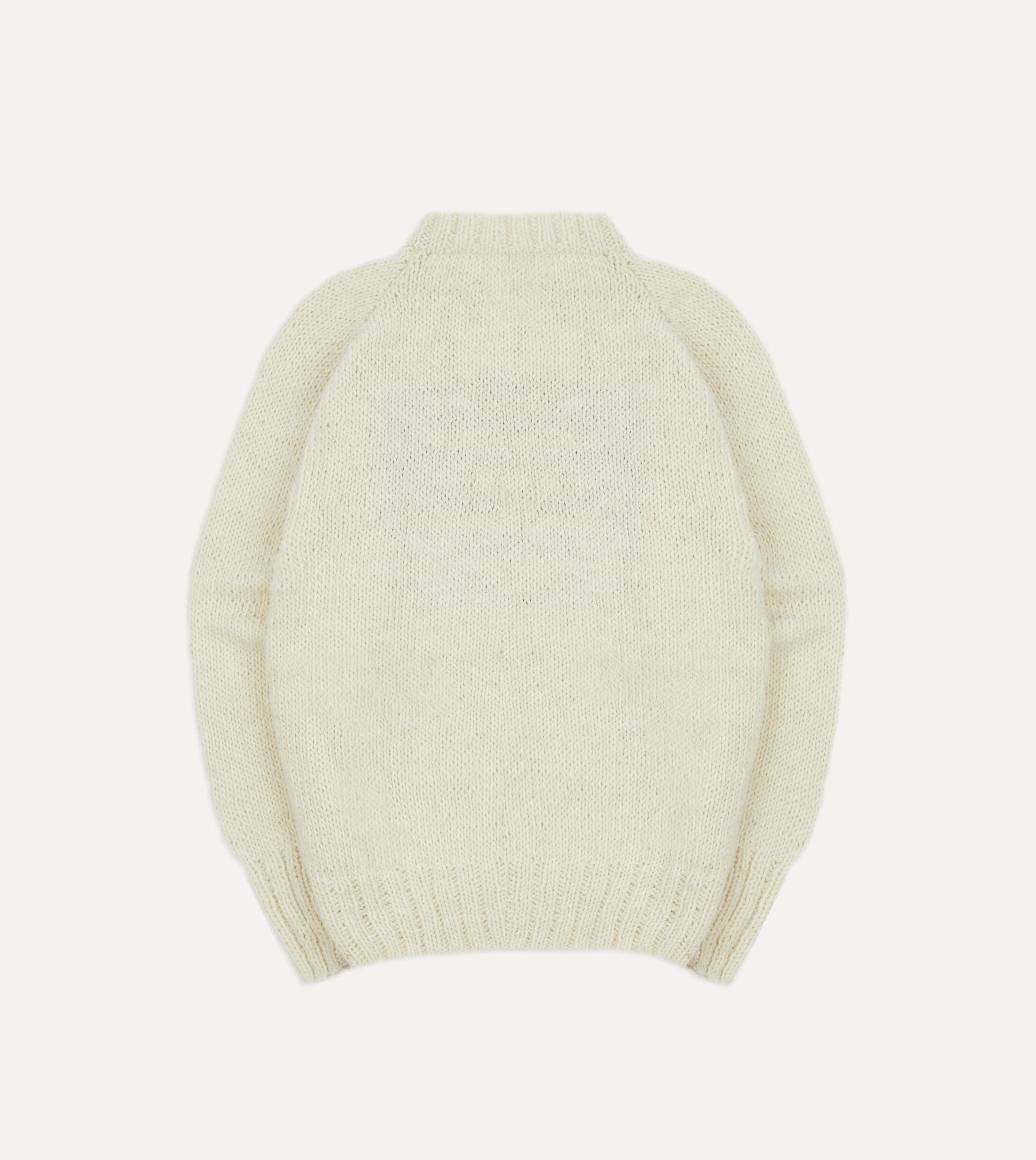 Chamula for Drake's Ecru Flag Merino Jumper Fashion Favorite