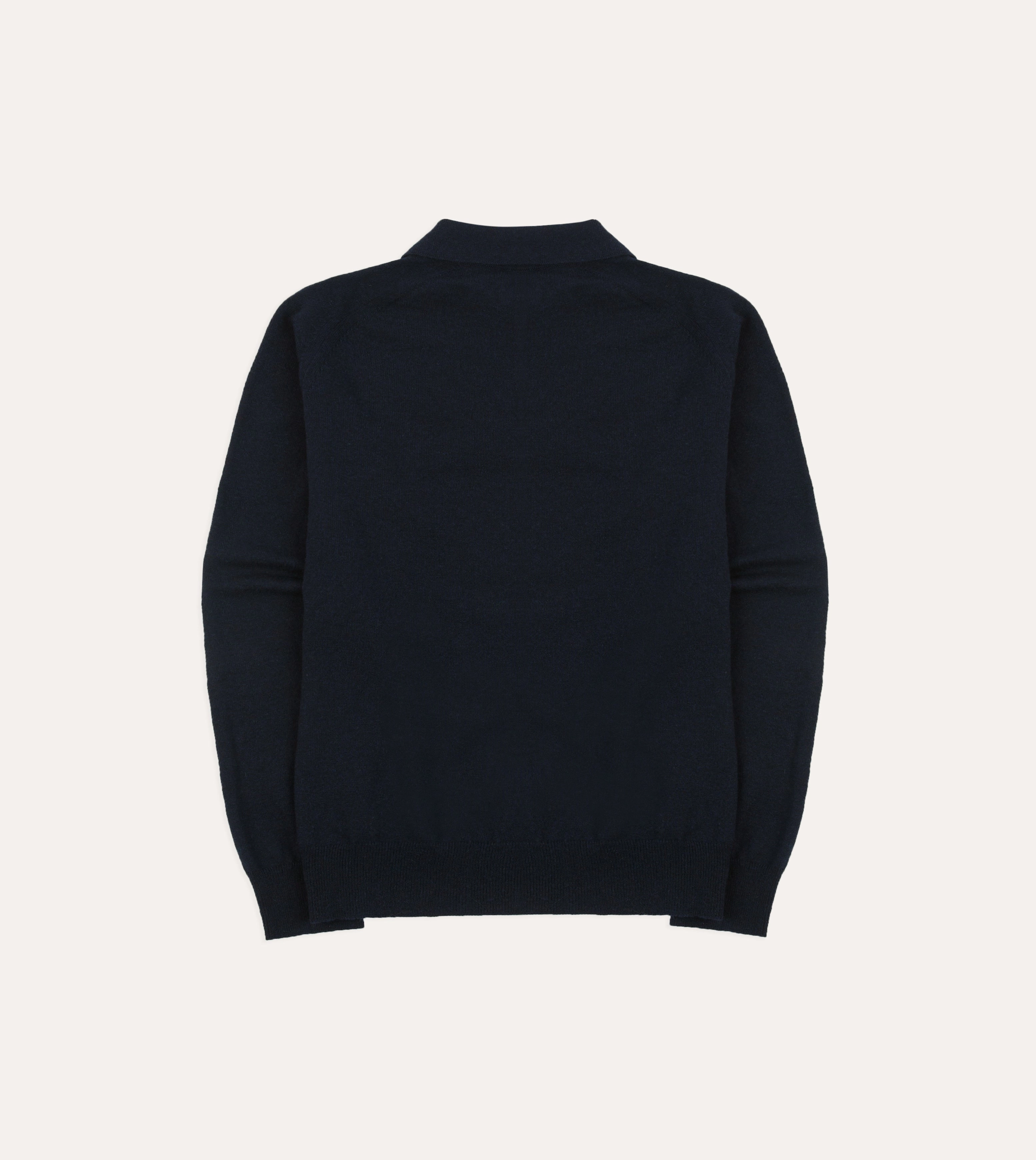 Home Style Weekend Vibes Navy Alpaca Wool Knitted Polo