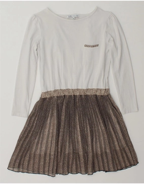 Relax Feel PATRIZIA PEPE Girls A-Line Dress 11-12 Years XL White Animal Print