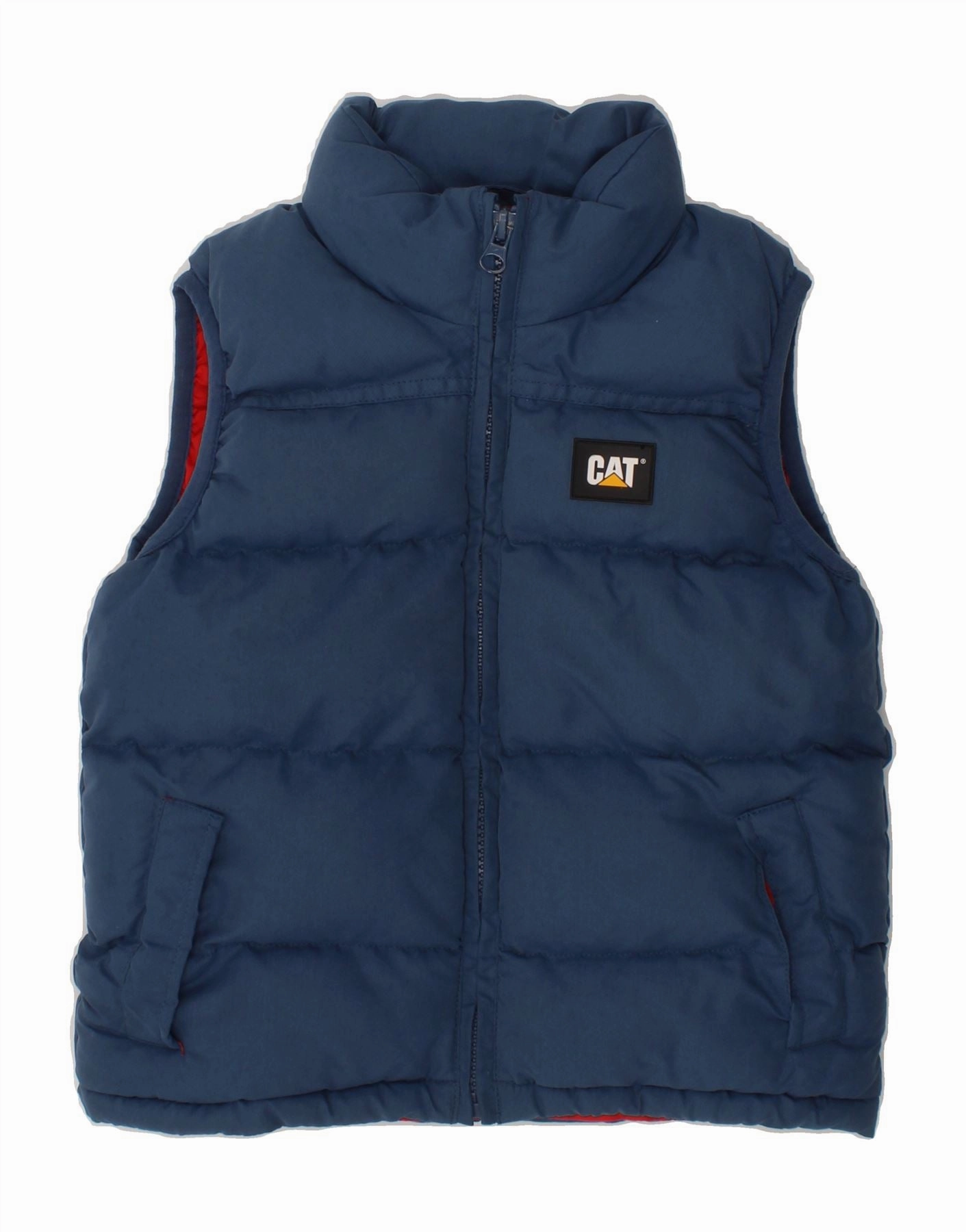 CATERPILLAR Boys Padded Gilet 2-3 Years Navy Blue Polyester Neutral Style desert