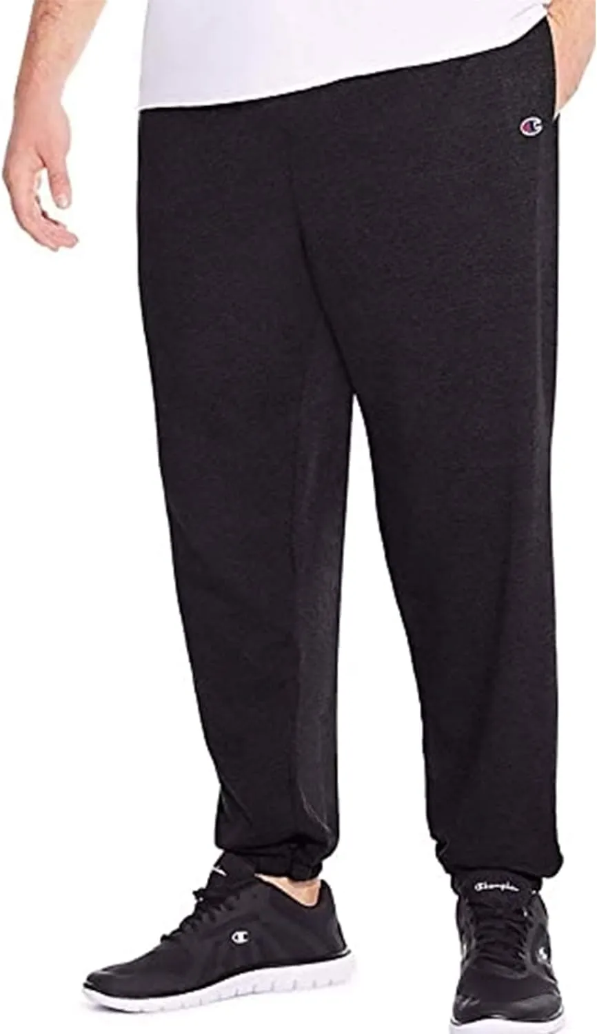 Champion Men's Big & Tall Closed Bottom Jersey Pant